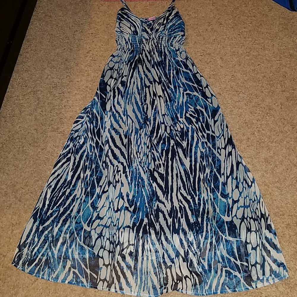 Butterfly print dress
